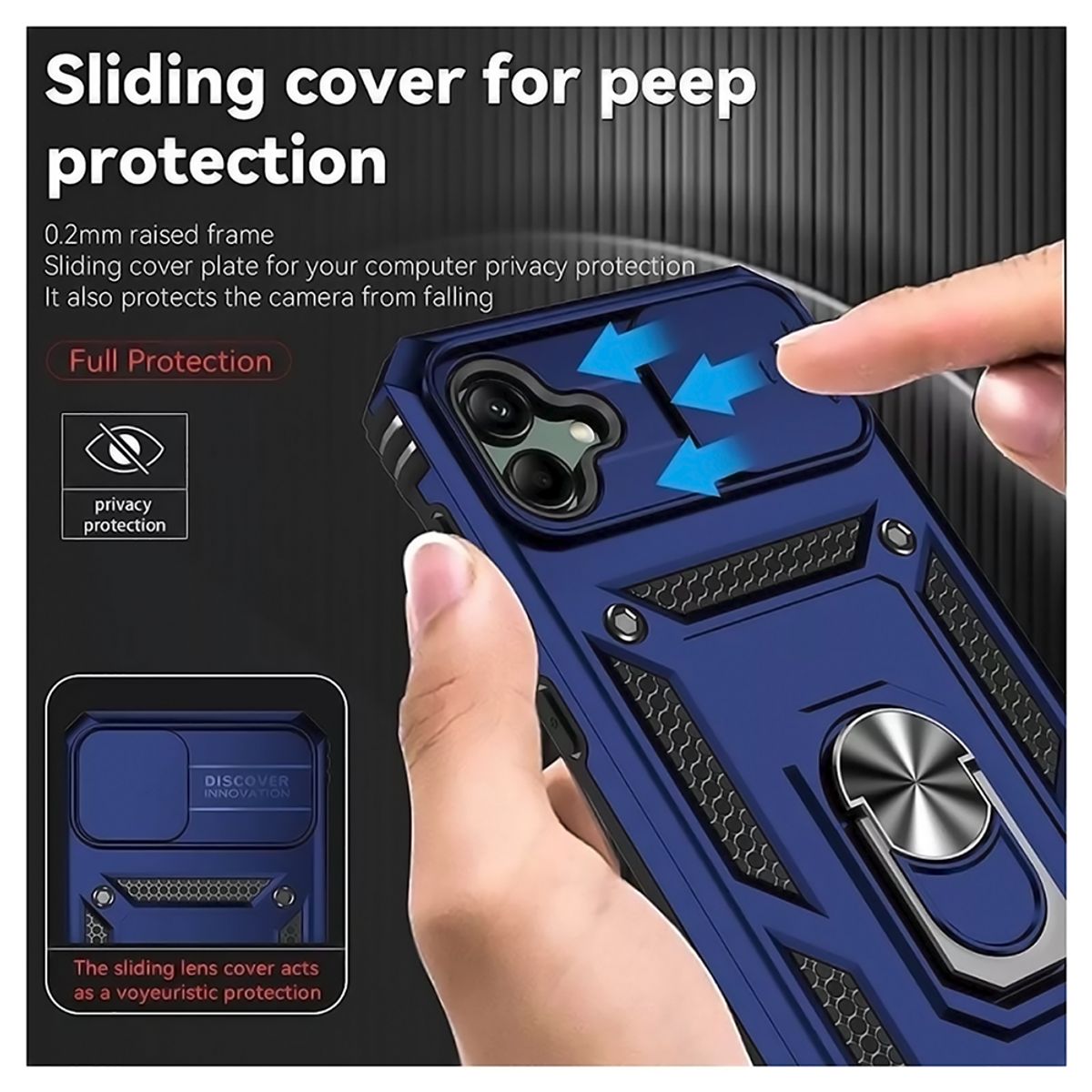 BELKRA - Carcasa Para Samsung A05 + Lamina Mica Vidrio Anti Golpes