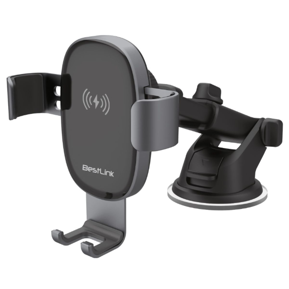 BESTLINK - Cargador Inalámbrico Universal con soporte ventosa para Automóviles Mod BL-HDG80W