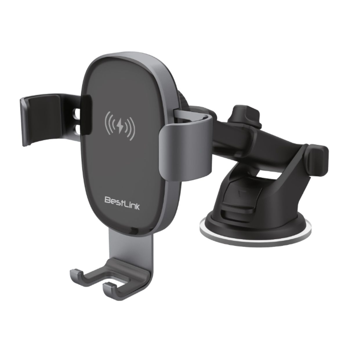 BESTLINK - Cargador Inalámbrico Universal con soporte ventosa para Automóviles Mod BL-HDG80W