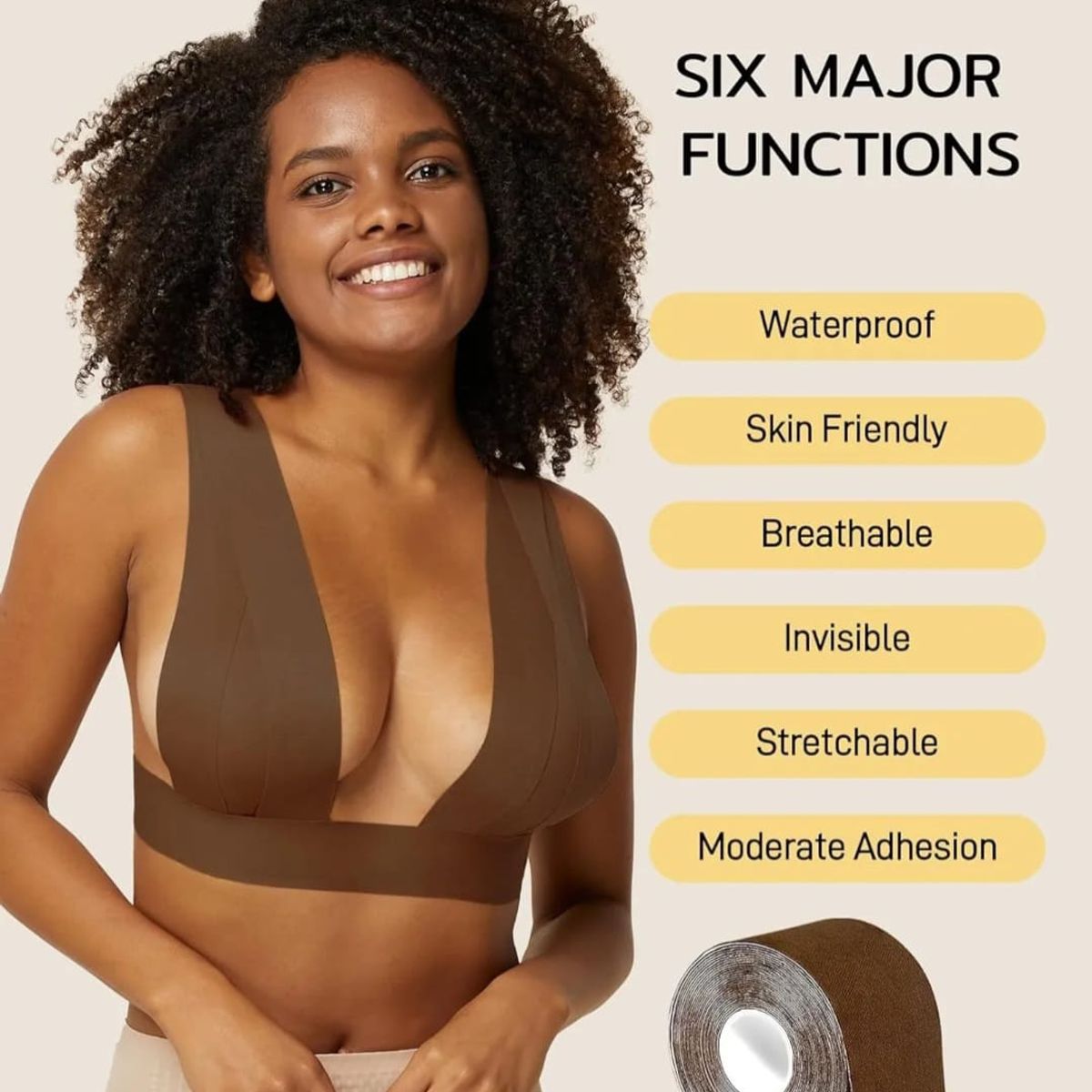 OMAS - Bob Tape Cinta  Sujetador Levanta Busto