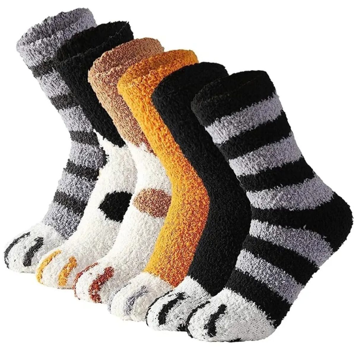 QIKUN - Calcetines Garra Gato 3 Pares Surtidos Hombre/ Mujer