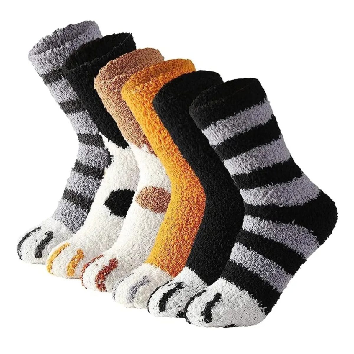 QIKUN - Calcetines Garra Gato 3 Pares Surtidos Hombre/ Mujer
