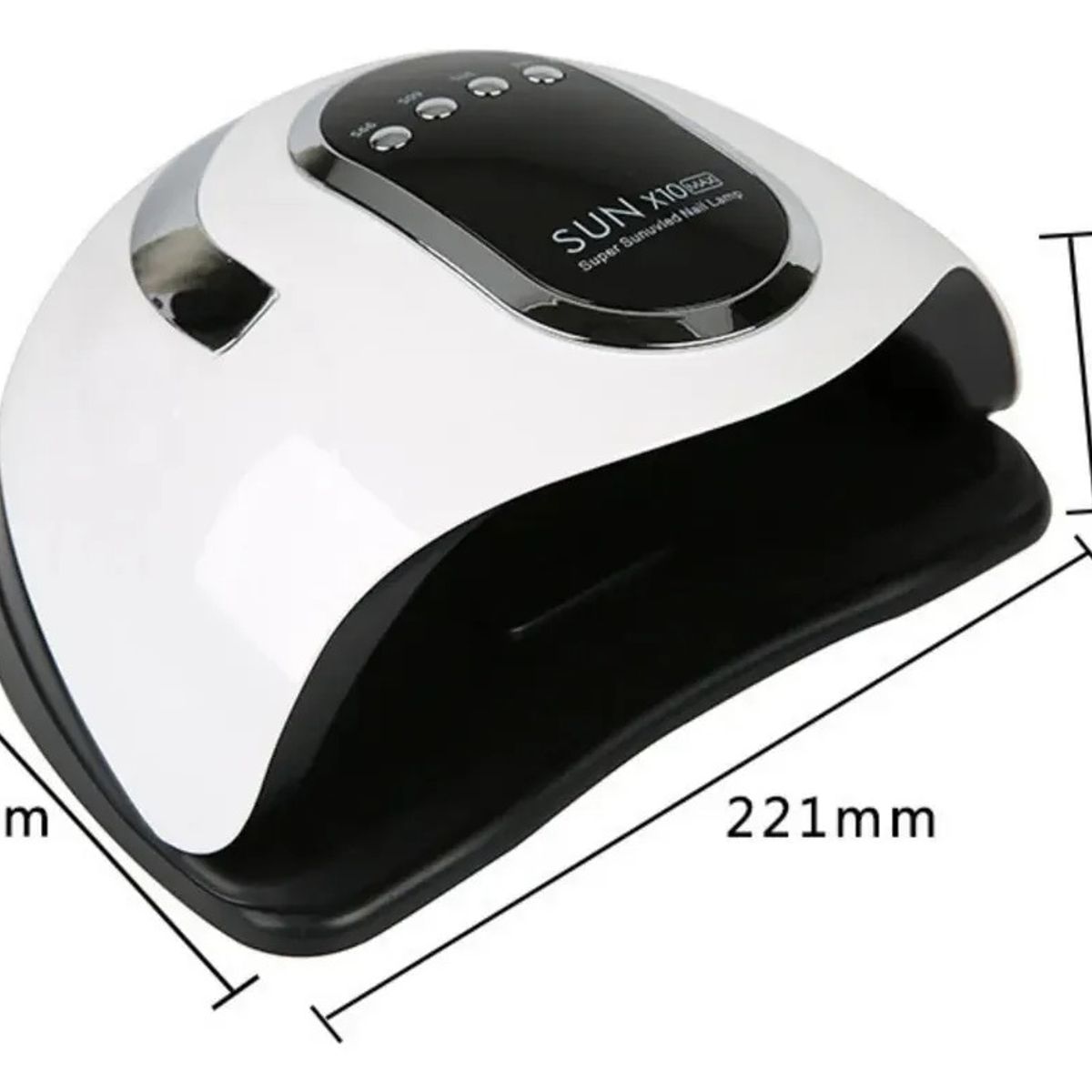 GENERICO - 280w Lámpara Uv De Uñas De Gel X10max Con Luz Dual 66 Luces Blanco