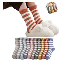 QIKUN - Calcetines Mujer Coralina 3 Pares Surtidos