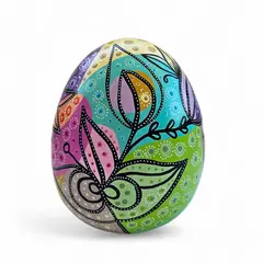 CREA TALLER - Huevo decorativo de cerámica
