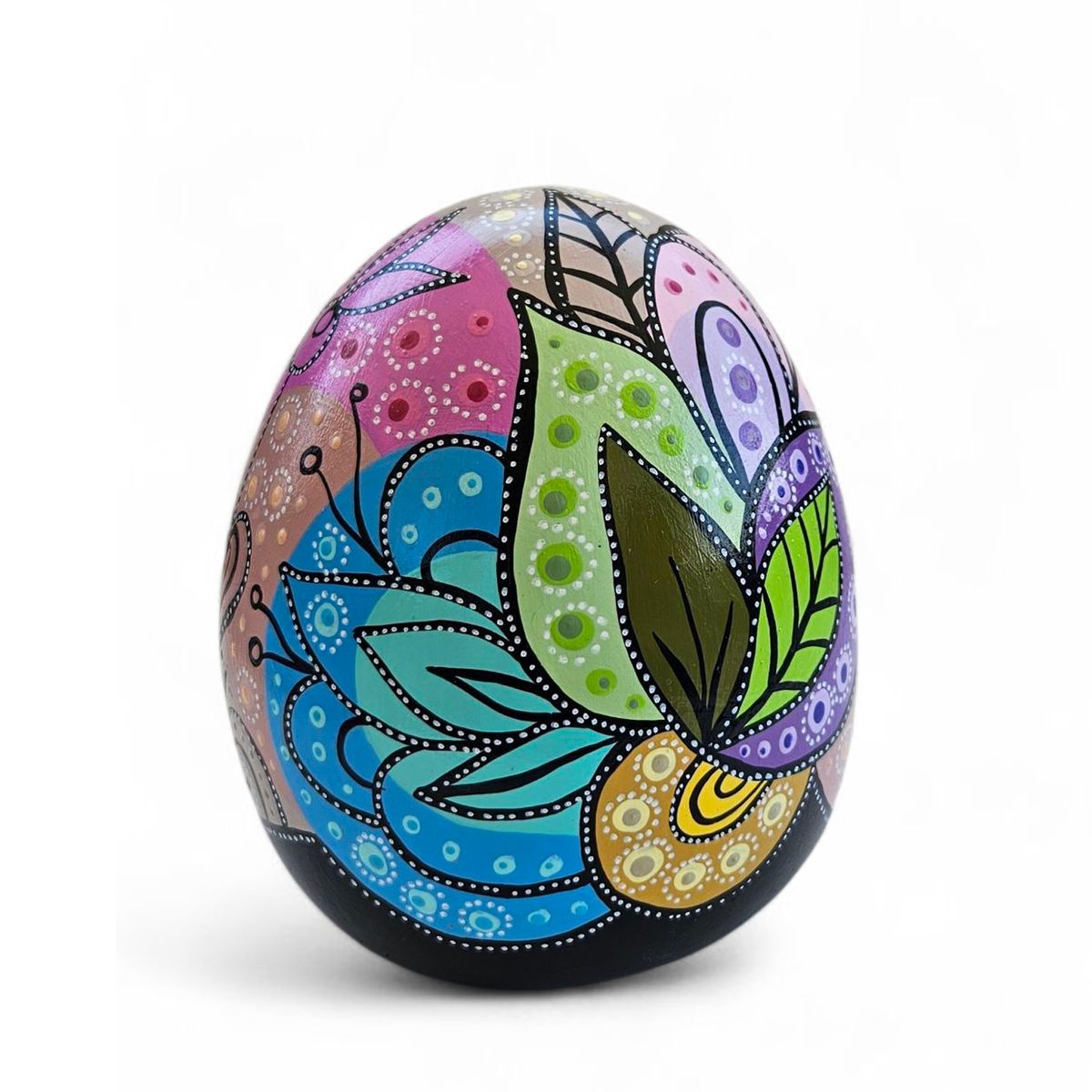 CREA TALLER - Huevo decorativo de cerámica