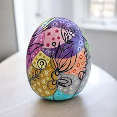 CREA TALLER - Huevo decorativo de cerámica