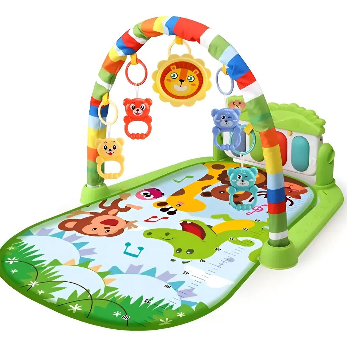GENERICO - Alfombra Musical Con Piano Set Estimulación Para Bebe Color Verde