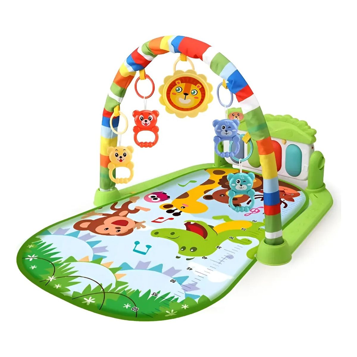 GENERICO - Alfombra Musical Con Piano Set Estimulación Para Bebe Color Verde