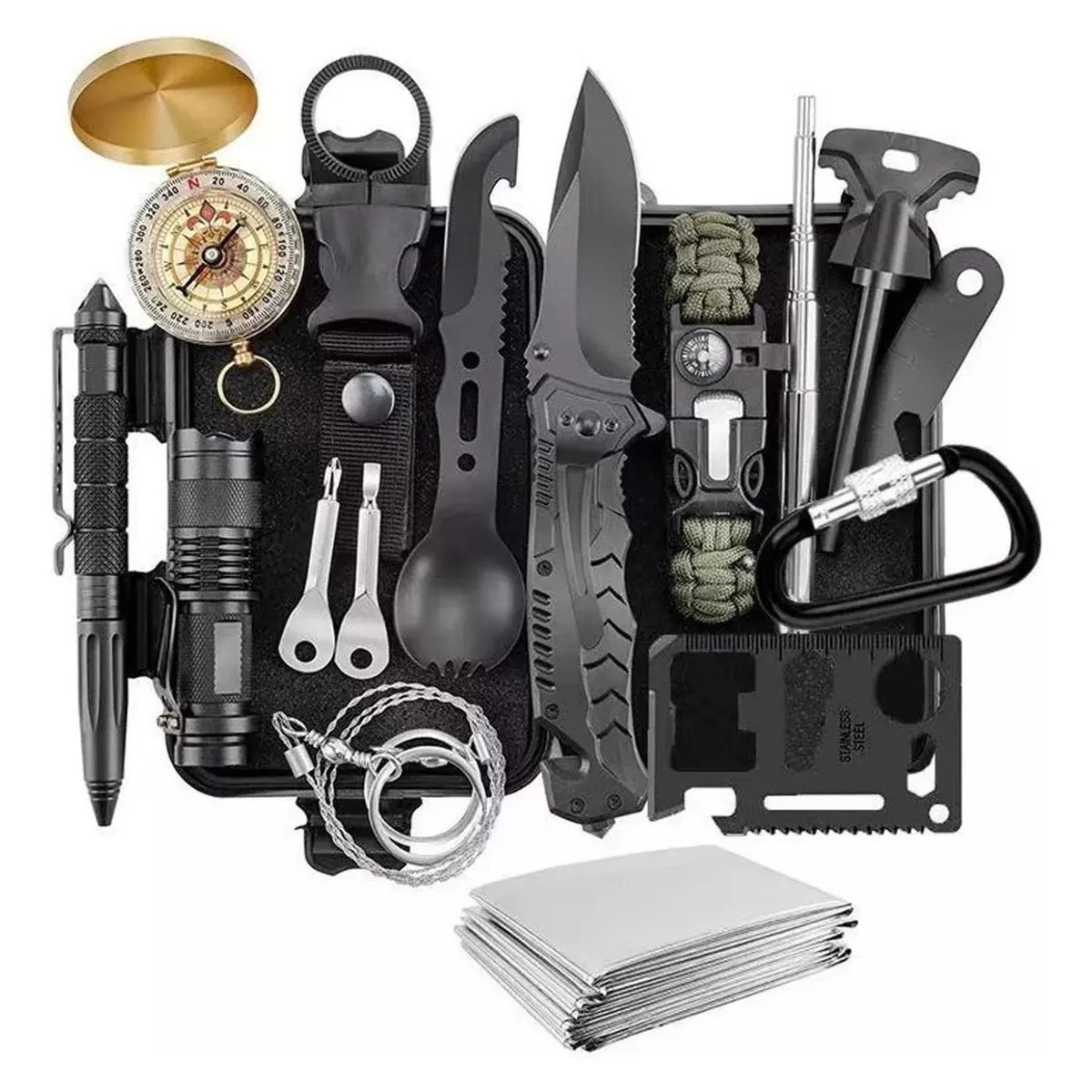 GENERICO - Kit Herramientas De Supervivencia Camping