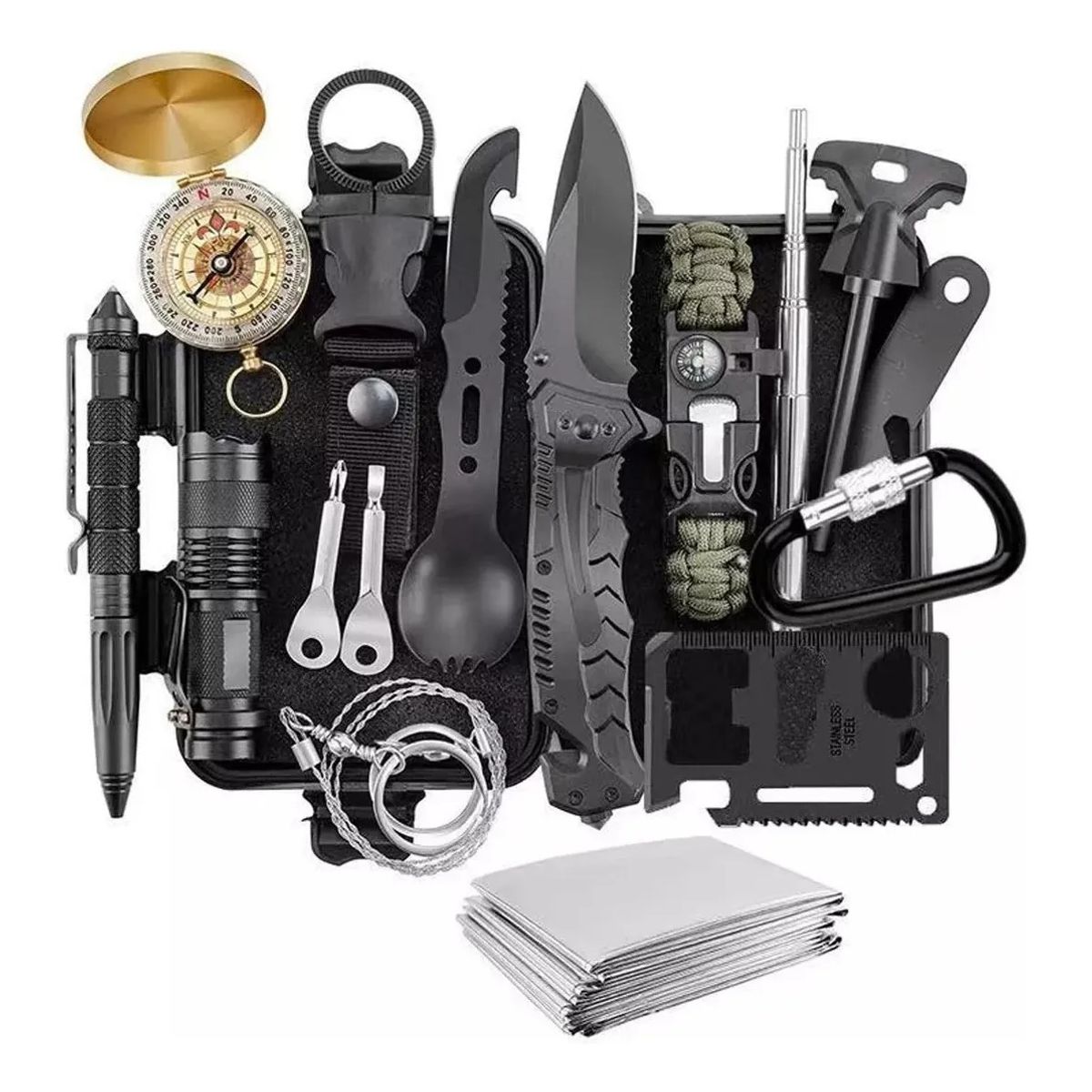 GENERICO - Kit Herramientas De Supervivencia Camping