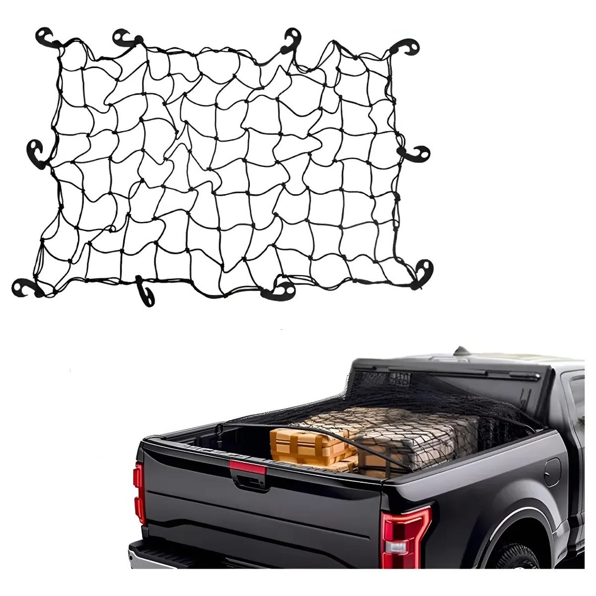 GENERICO - Malla Elástica Pulpo Portaequipaje 90cm X 120cm Camping