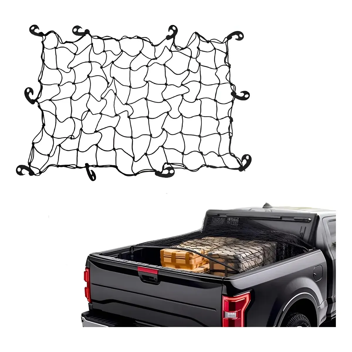 GENERICO - Malla Elástica Pulpo Portaequipaje 90cm X 120cm Camping