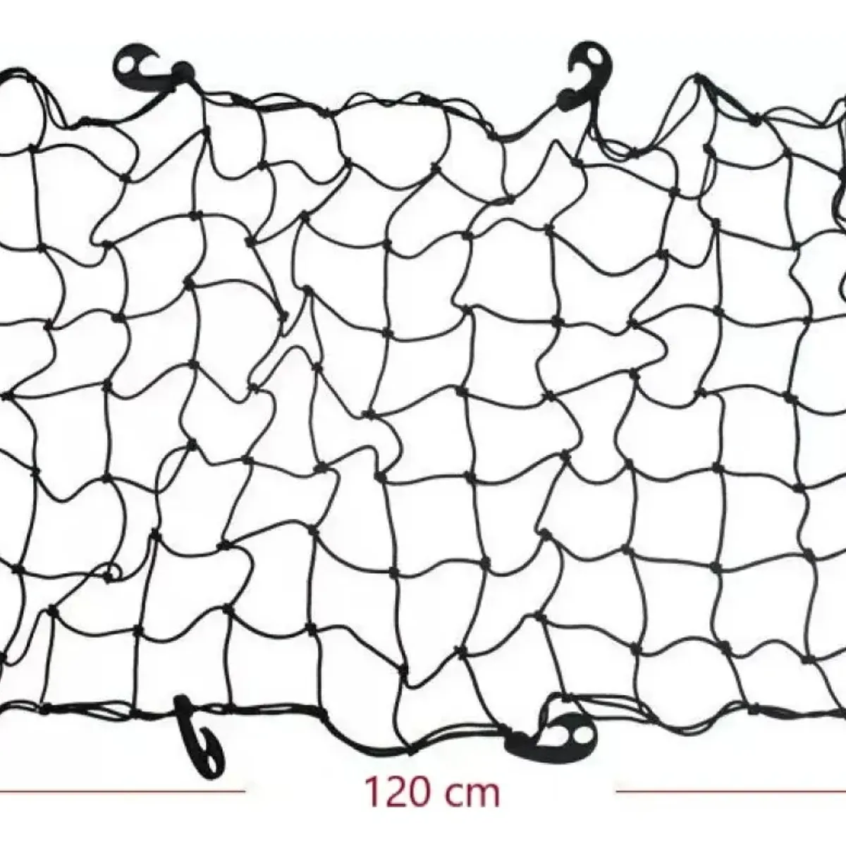 GENERICO - Malla Elástica Pulpo Portaequipaje 90cm X 120cm Camping