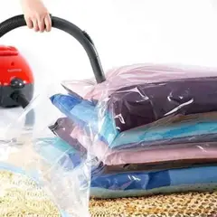MOVI - PACK DE 6 BOLSAS GUARDA ROPA AL VACIO- TRANSPARENTE