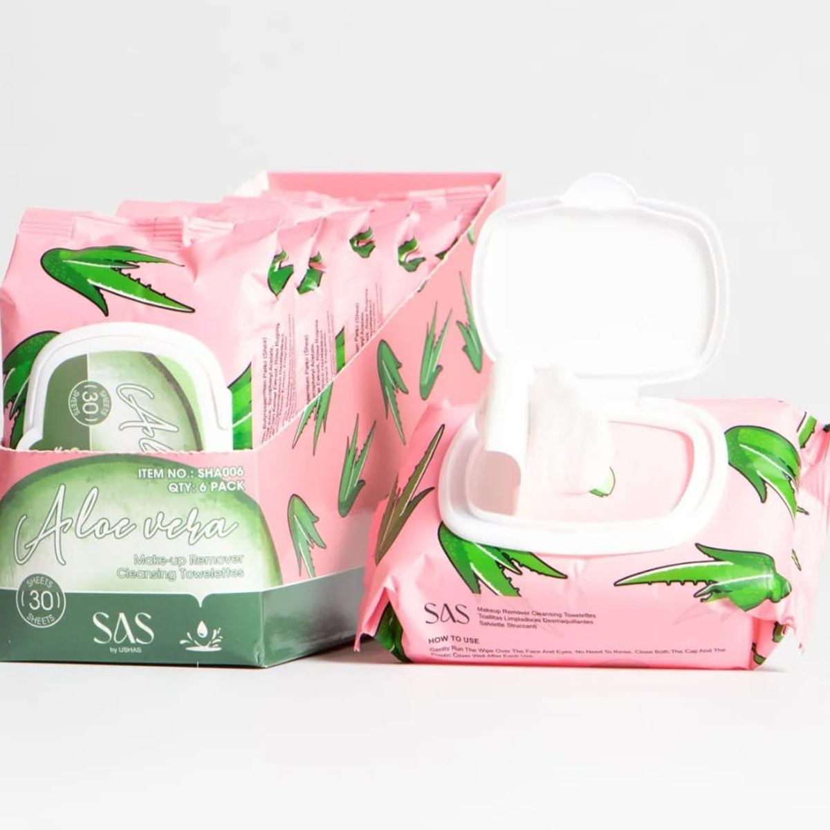 GENERICO - Toallitas Desmaquillantes con Aloe Vera Limpieza Suave e Hidratante