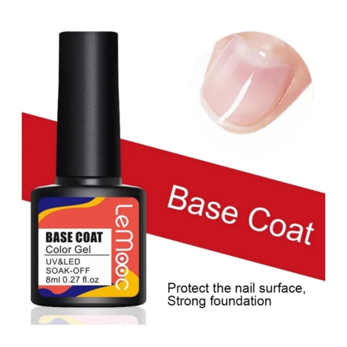 GENERICO - Set Base Top y Matte Top Coat para un Acabado de Gel Duradero y Profesional