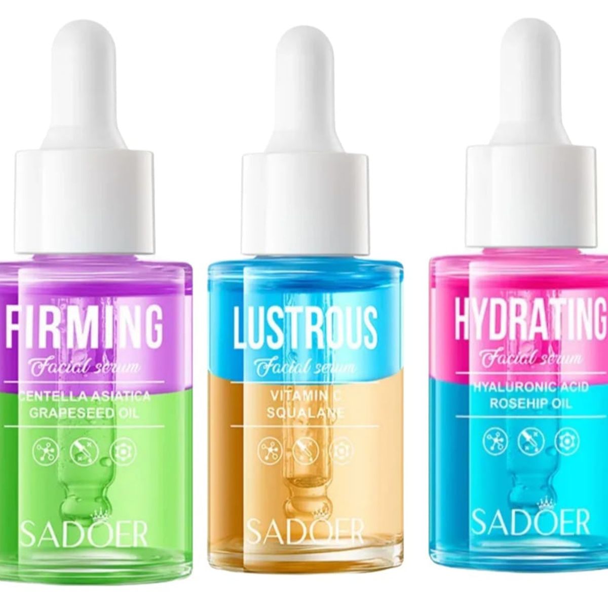GENERICO - Set Serum  Facial Colageno+ Vitamina C + Acido Hialuronico