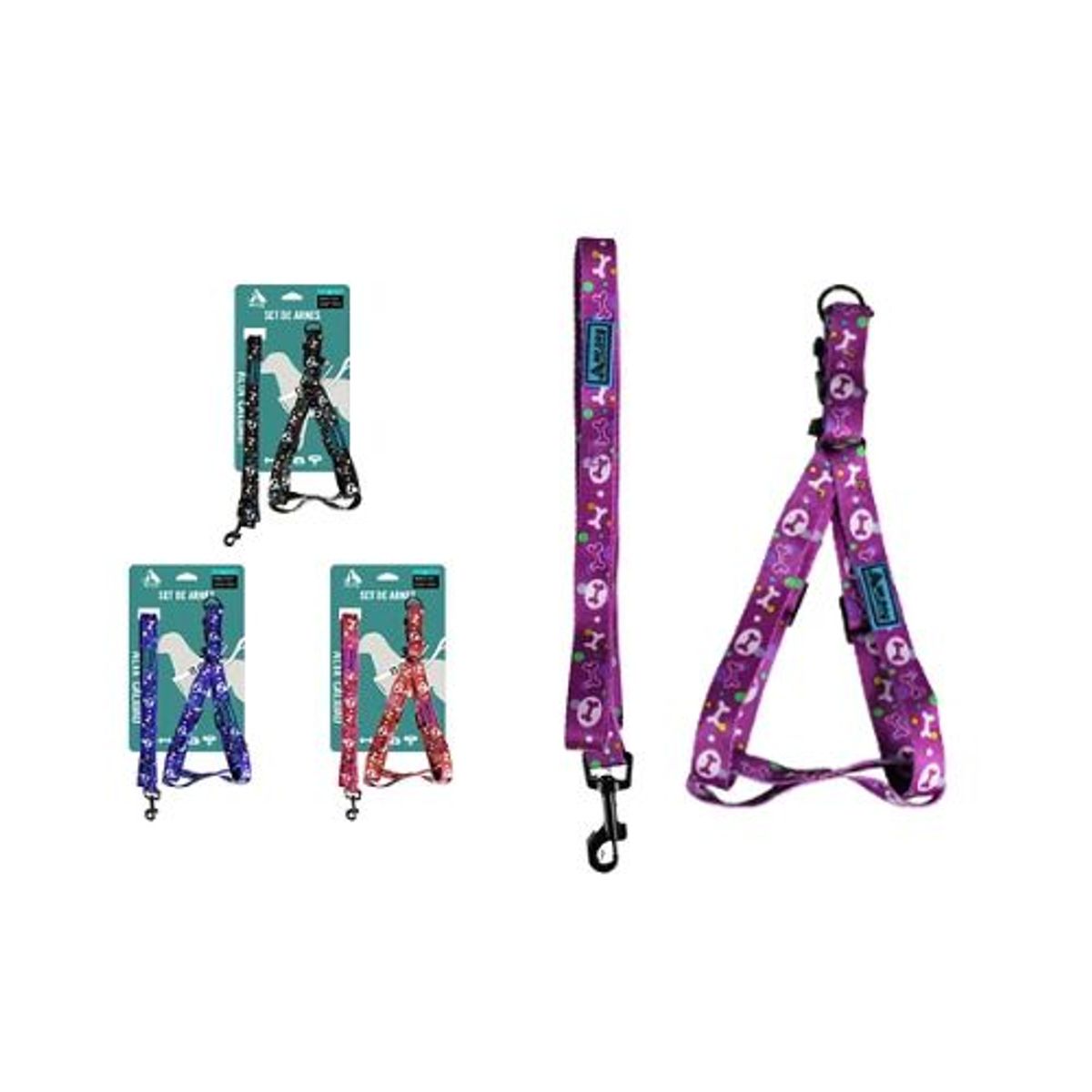 GENERICO - Set de arnés con correa Para Mascotas 20cm150cm Color Rojo