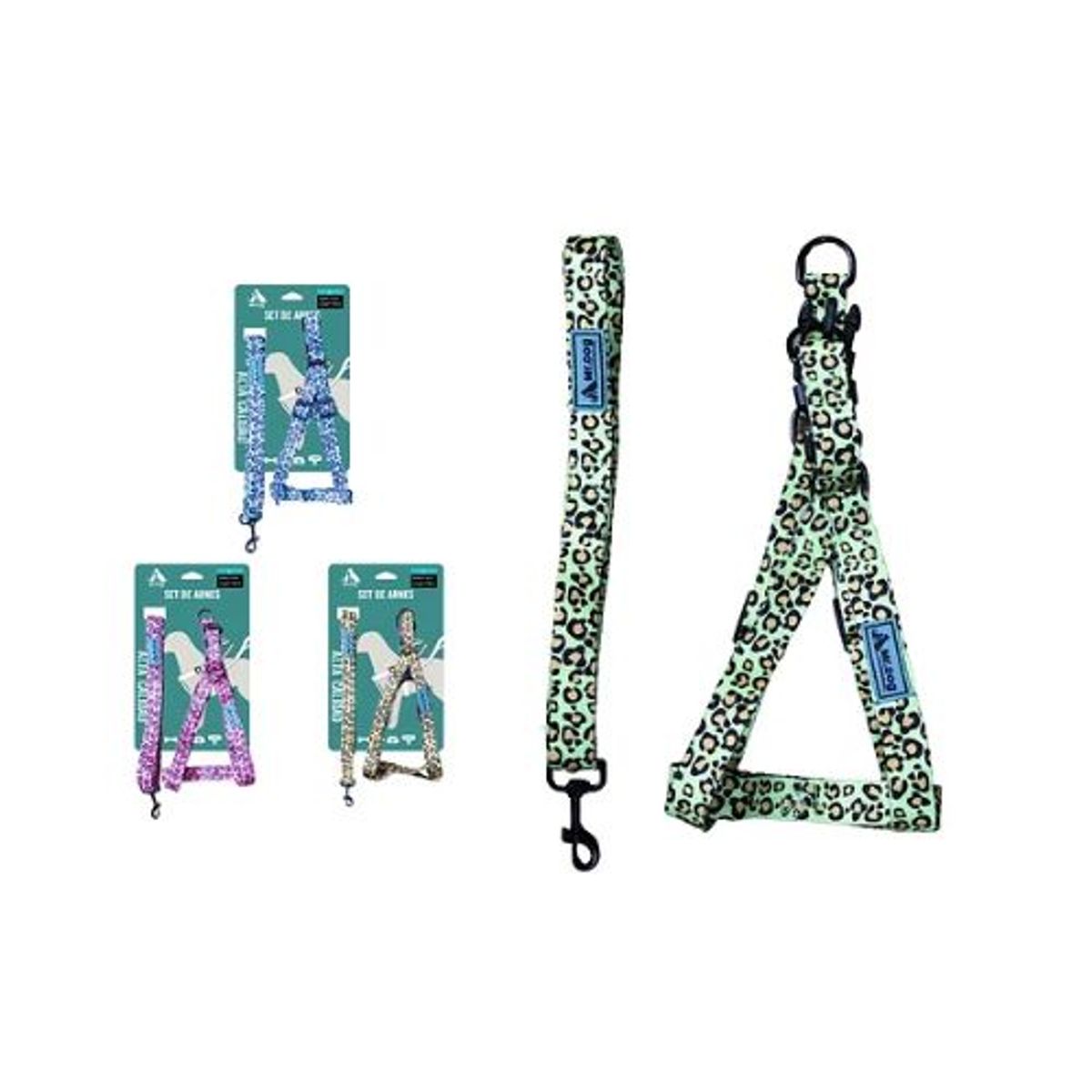 GENERICO - Set de arnés con correa 20cm150cm Color Rosa Lindo Diseño