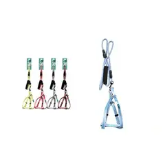 GENERICO - Set de arnés con correa redonda de lino y mango corto 08cm120cm Color Rosa