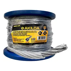 GENERICO - Piola Cable De Acero Galvanizado 2 a 3 mm Forrado PVC 6x7xFC
