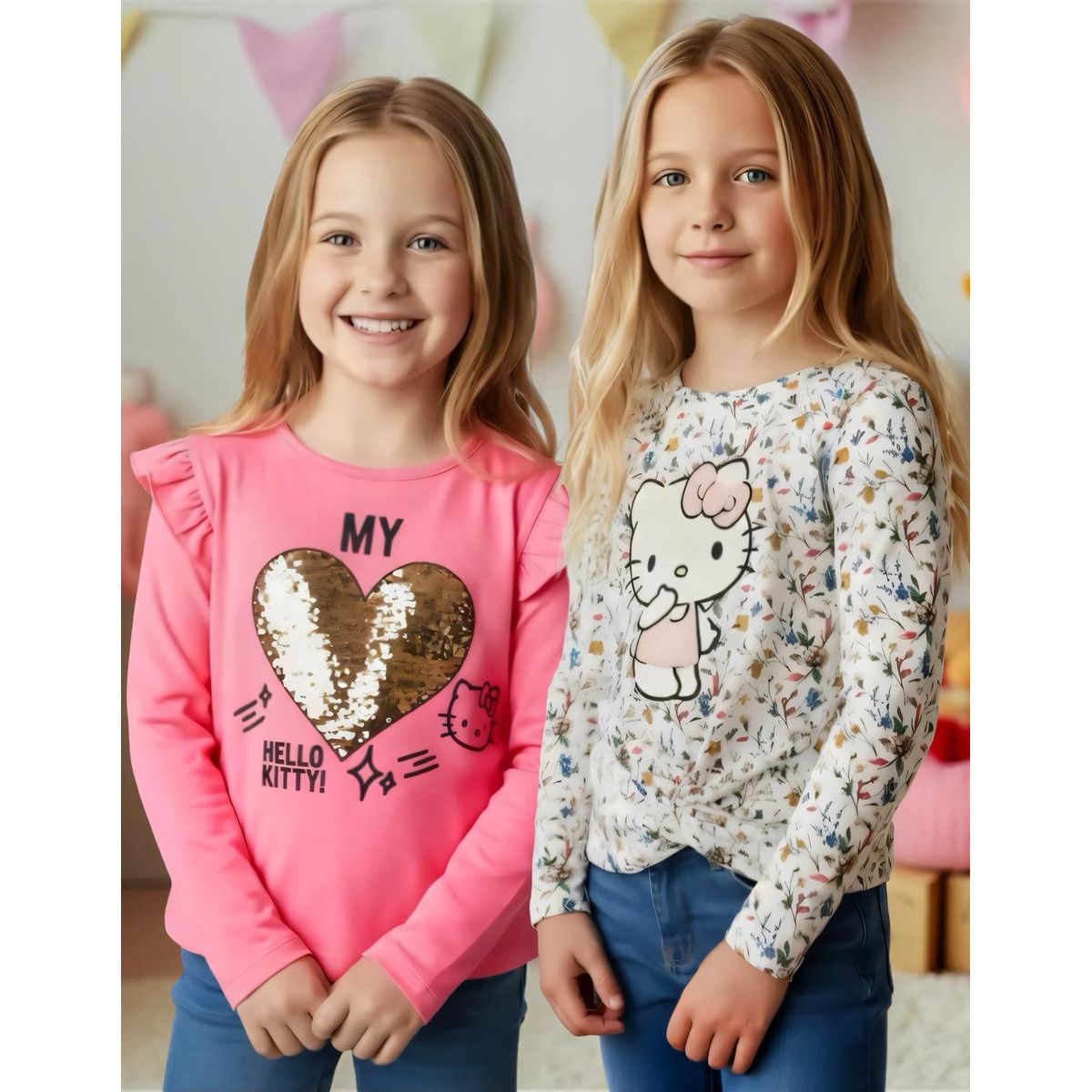 HELLO KITTY - Pack 2 Poleras Niña Hello Kitty