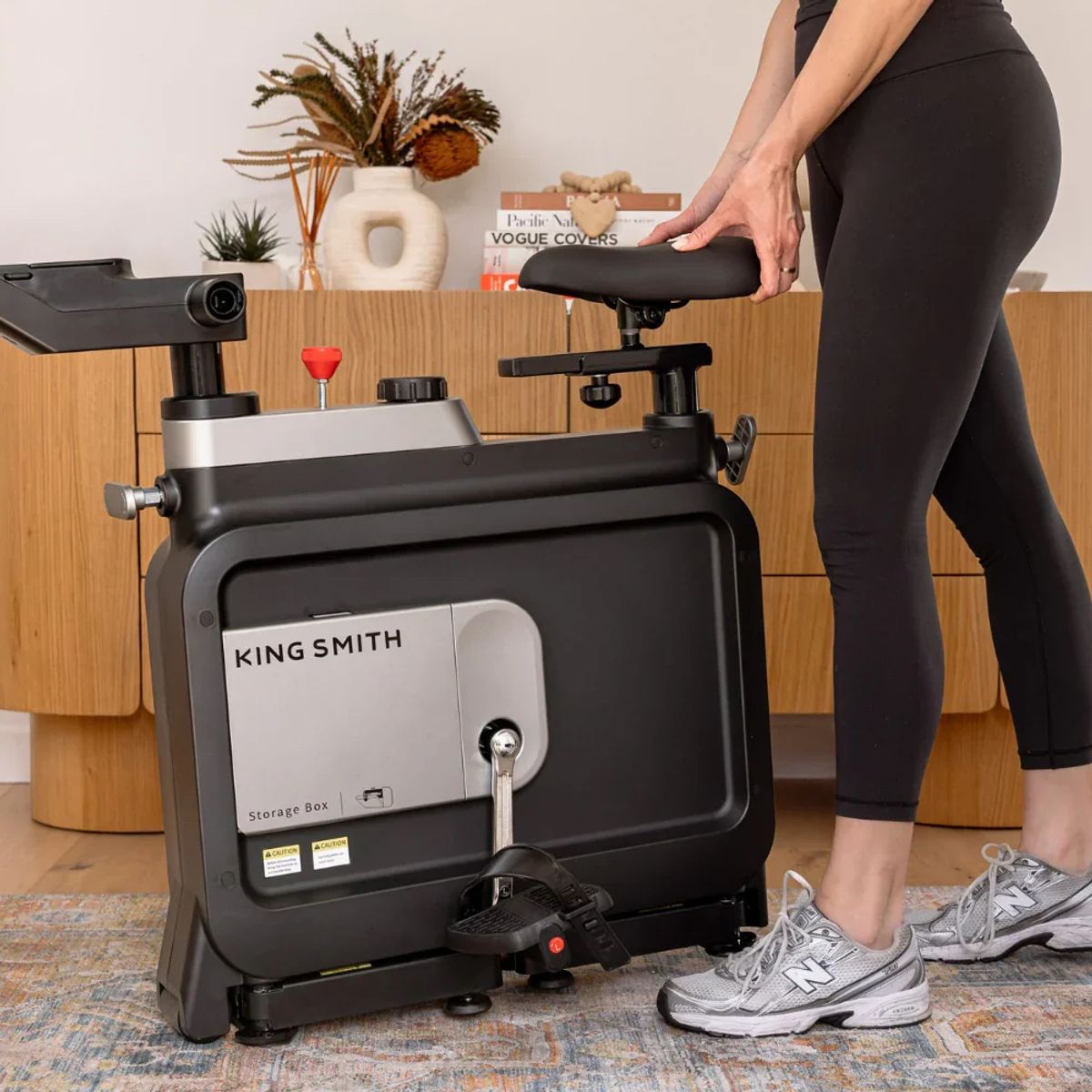 KINGSMITH - Bicicleta estática plegable KingSmith W1B para interiores debajo del escritorio