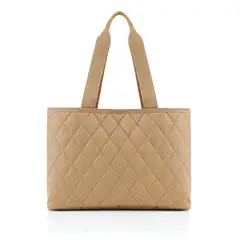 REISENTHEL - Cartera shopper L rhombus - ginger