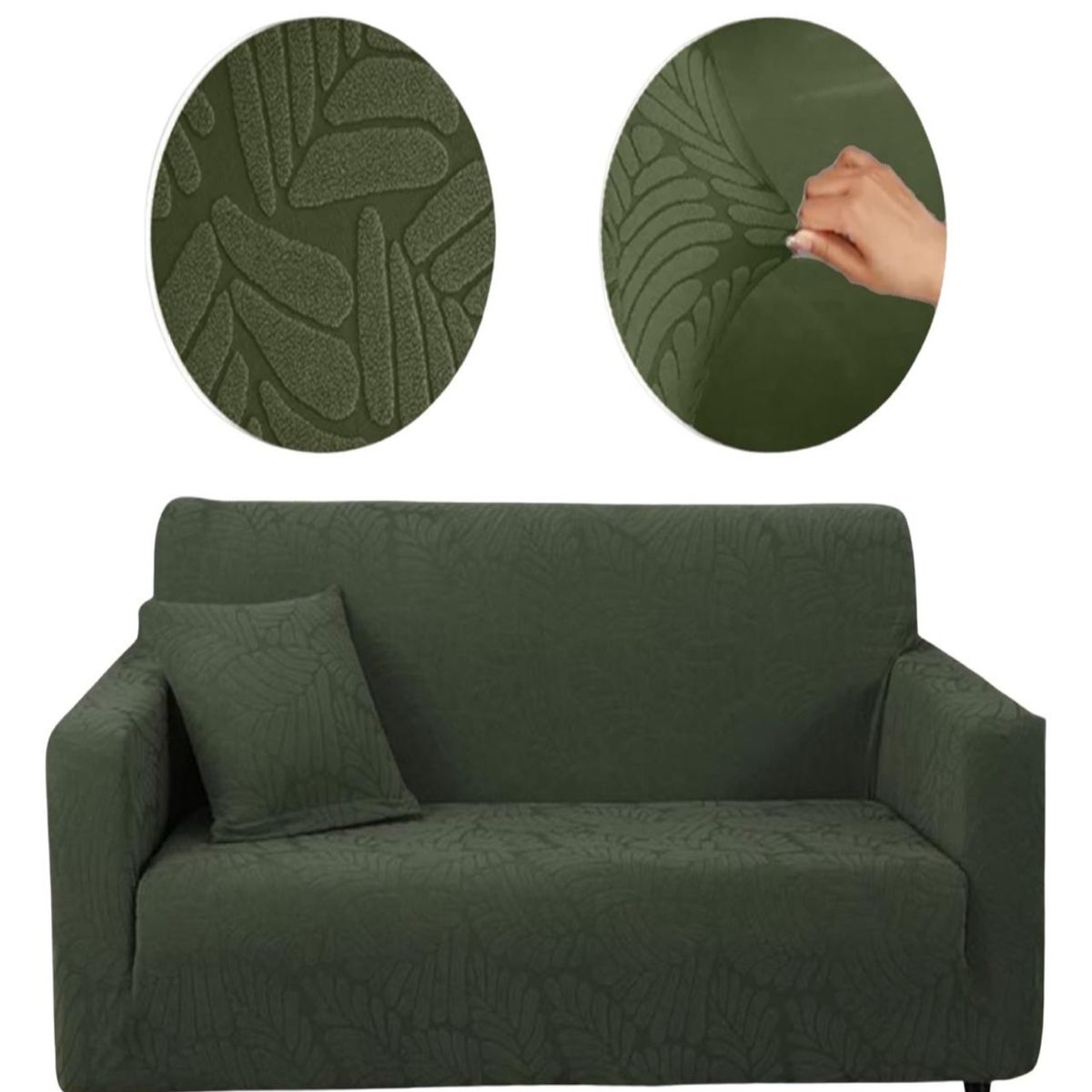 GENERICO - Funda Sofá 3 Cuerpos Texturizada Ajustable 6n10