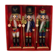 EKOL TACTICA MILITAR - Pack 3 Cascanueces Navideño Colgante Adorno Navidad