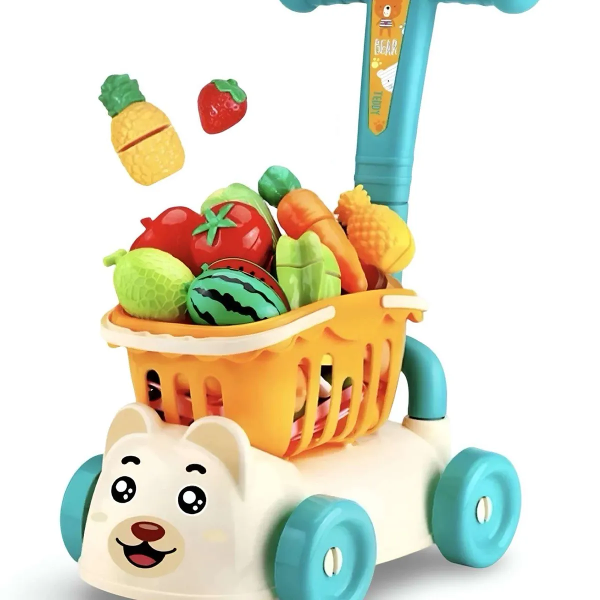 GENERICO - CARRO ANDADOR CORREPASILLOS DE COMPRAS FRUTAS Y VERDURAS