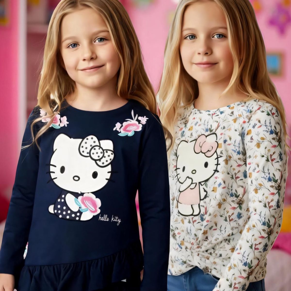 HELLO KITTY - Pack 2 Poleras Niña Hello Kitty