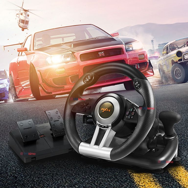 LINE Volante De Juego V3 Pedales Palanca Carreras Ps4 Xbox Pc