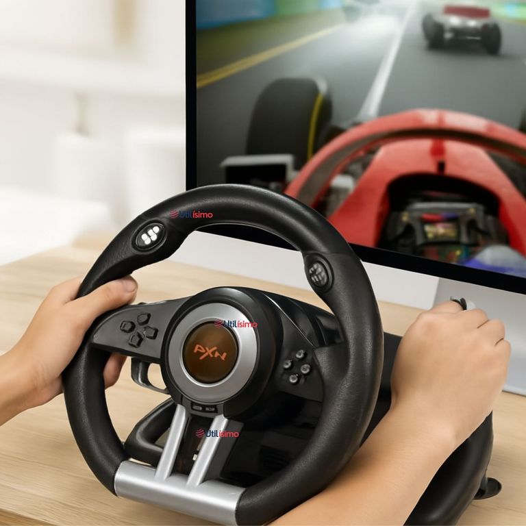 LINE Volante De Juego V3 Pedales Palanca Carreras Ps4 Xbox Pc