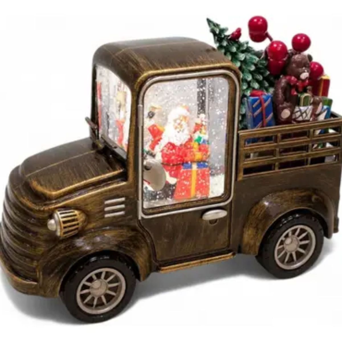 MOVI - Camioneta Navideña Musical con Luces Giratorias - Magia Navideña en tu Hogar