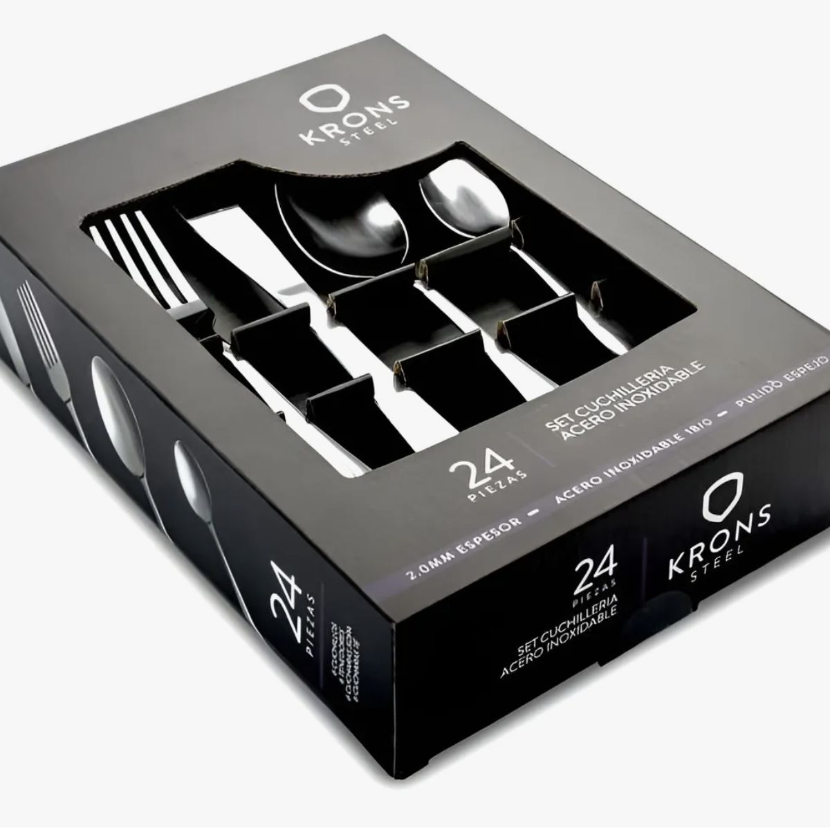 KRONS - Set Cubiertos 24 Piezas Vancouver Krons Color Plateado