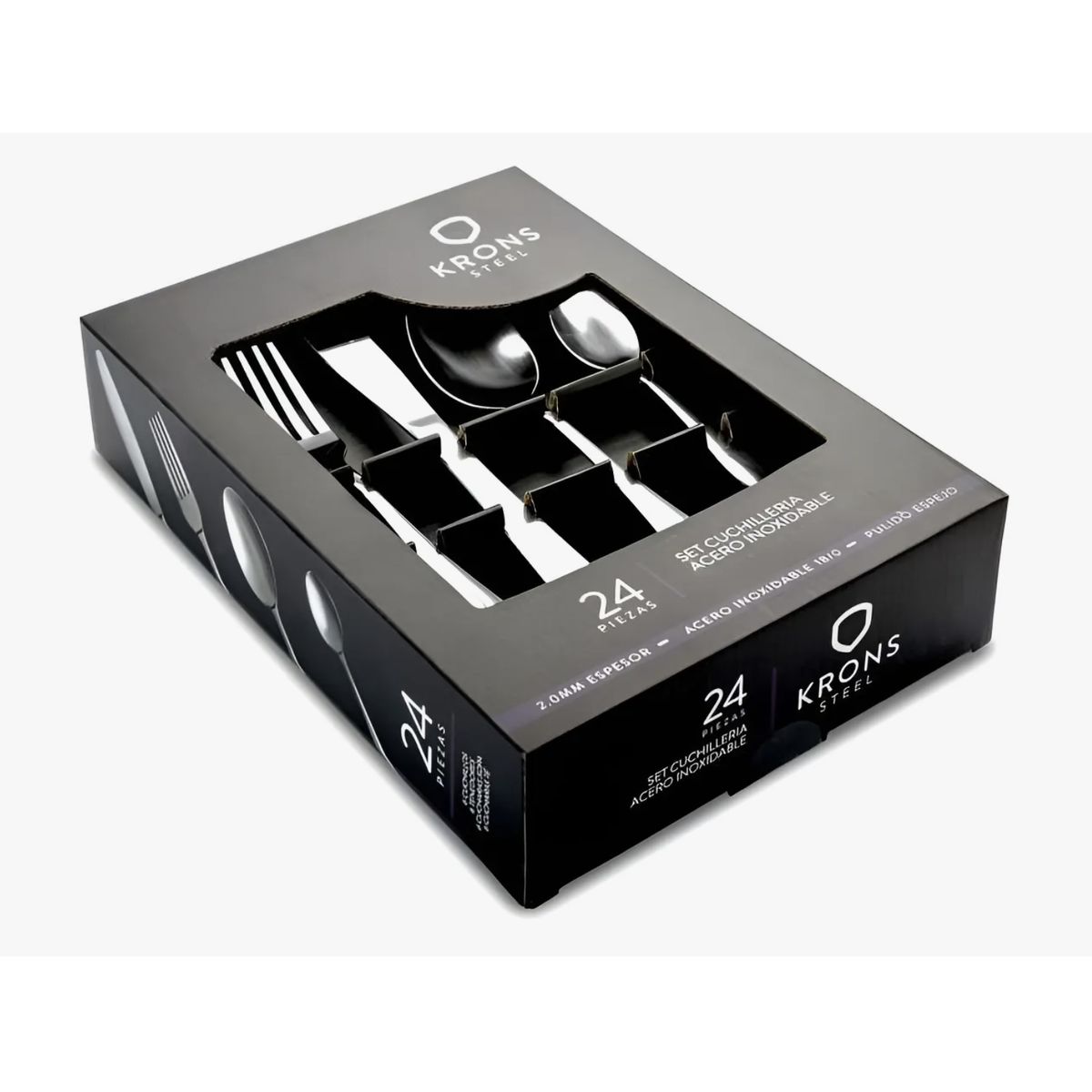 KRONS - Set Cubiertos 24 Piezas Vancouver Krons Color Plateado