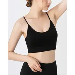 KIRAMA CLOTHING STORE - Sujetador Premamá Negro sin Costuras Cómodo y Funcional