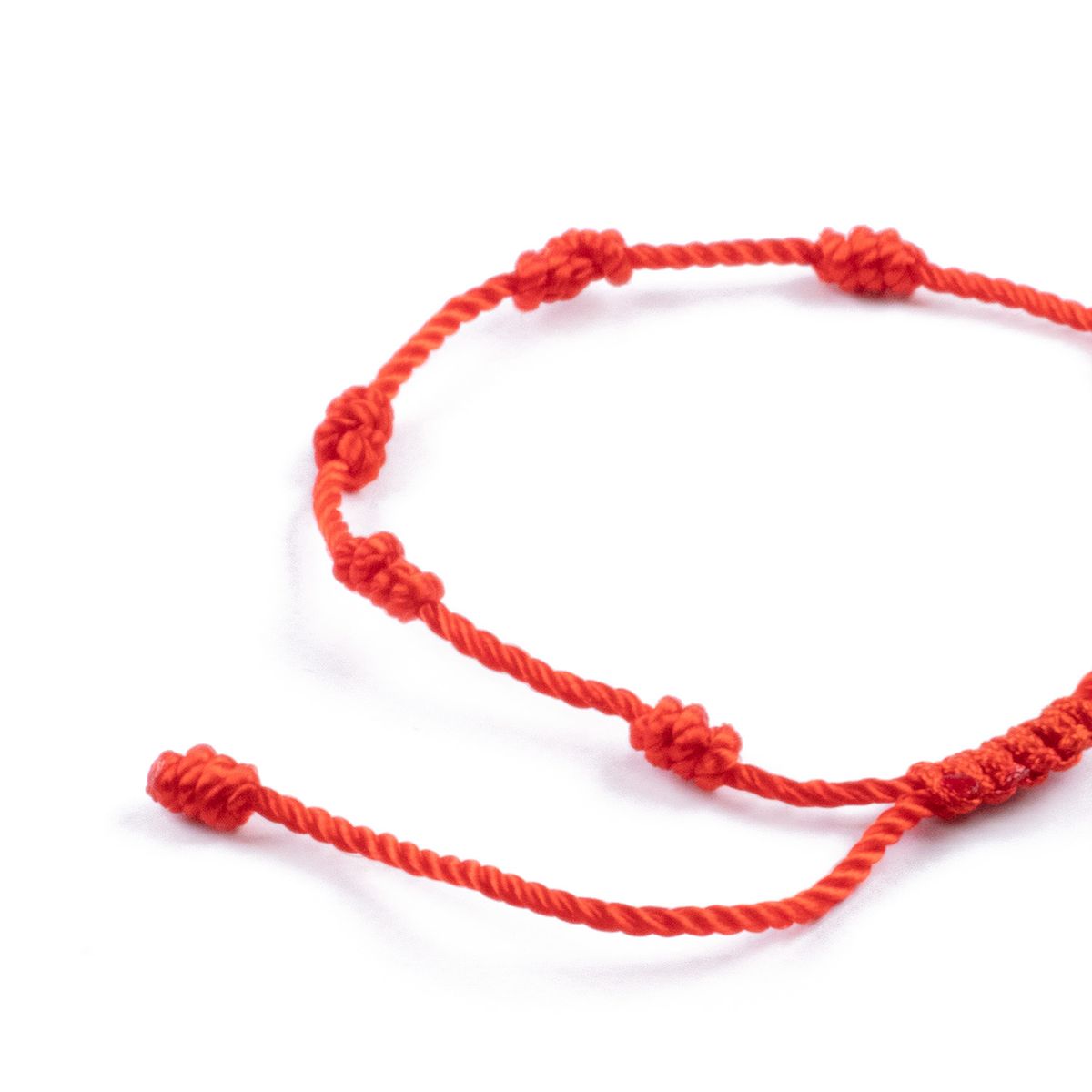 TRIBALLE - Pulsera Hilo Rojo 7 Nudos