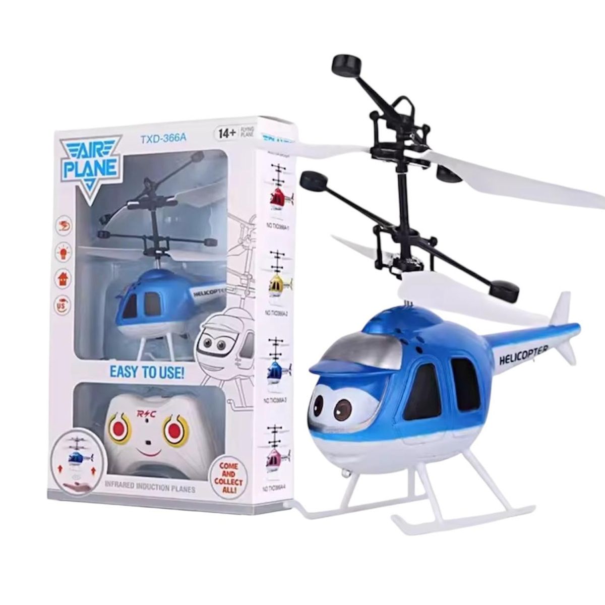 GENERICO - Drone Mini Helicóptero Con Control Recargable Volador Juguete Azul