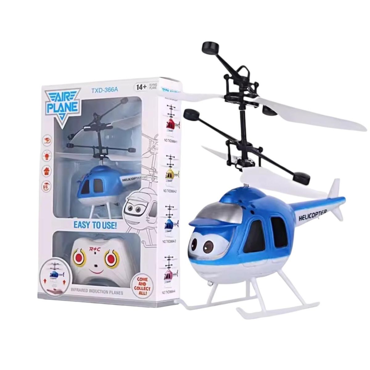 GENERICO - Drone Mini Helicóptero Con Control Recargable Volador Juguete Azul