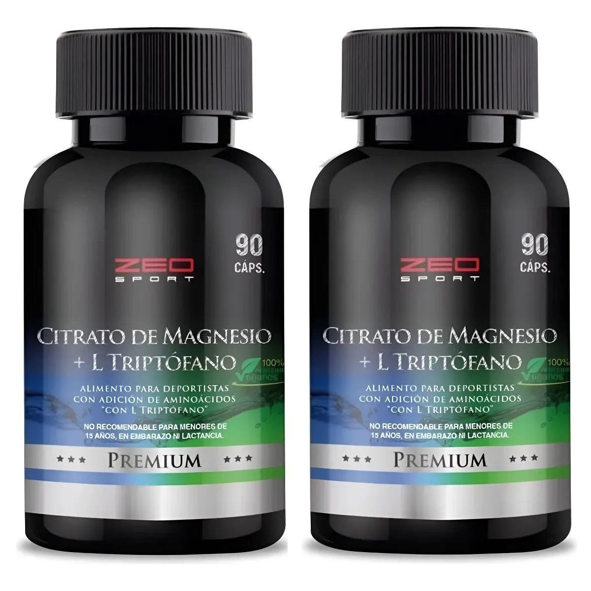 ZEO SPORT - Citrato De Magnesio + Triptofano Zeo 2x90 Capsulas
