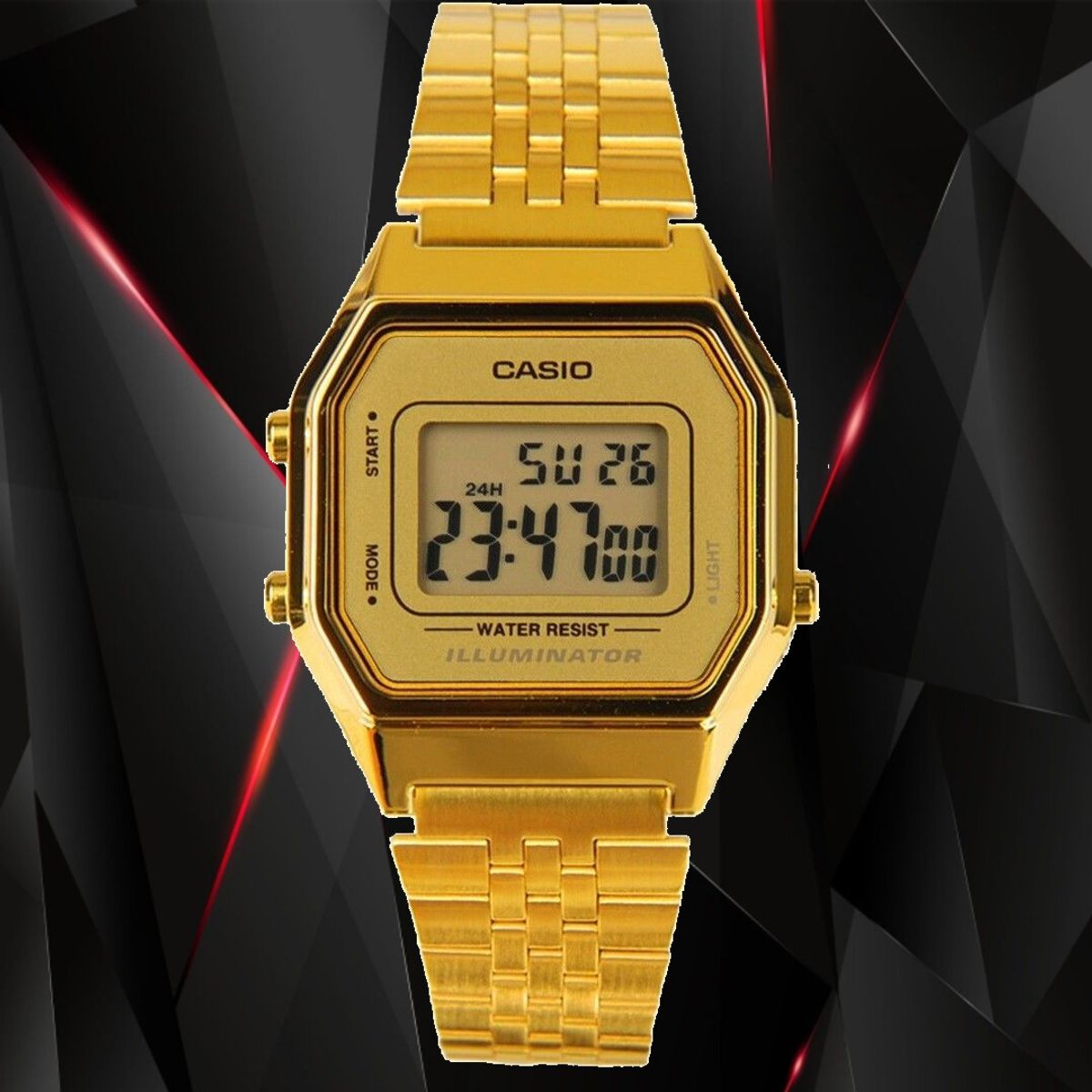 CASIO - RELOJ CASIO LA680WGA-9D MUJER METAL VINTAGE