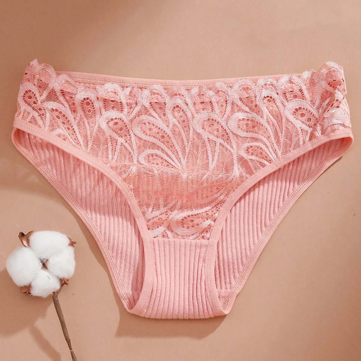 KIRAMA CLOTHING STORE - Calzon de Algodón con Encaje  Estilo Casual y Festivo