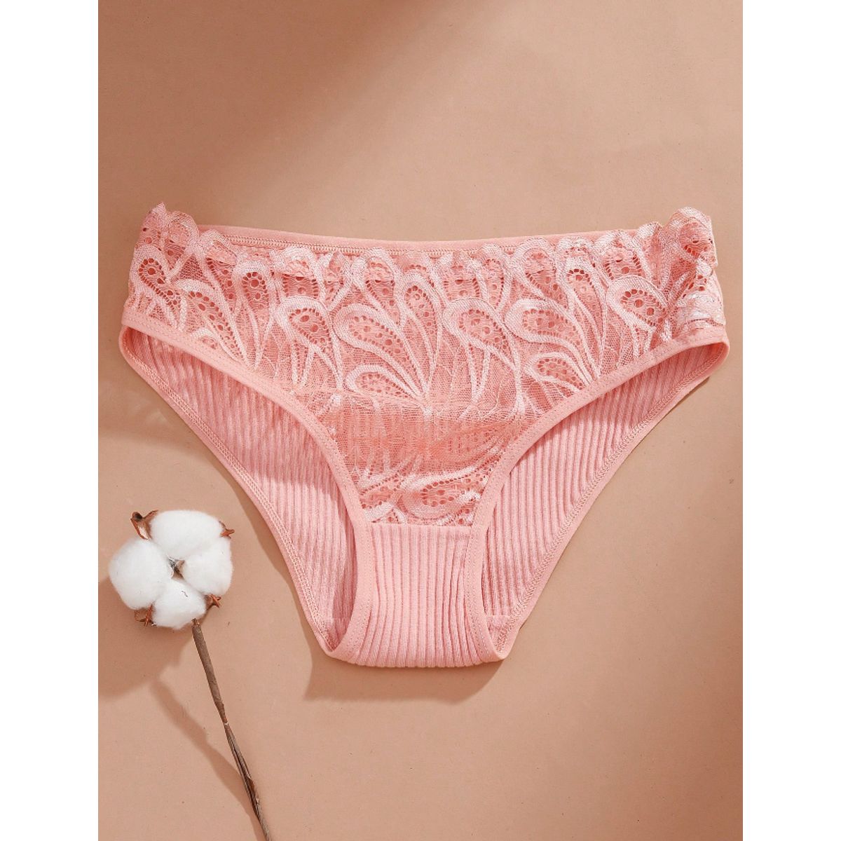 KIRAMA CLOTHING STORE - Calzon de Algodón con Encaje  Estilo Casual y Festivo