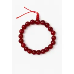 KIRAMA CLOTHING STORE - Brazalete de Cuentas Rojas Elegancia Artesanal para Regalar