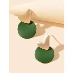 KIRAMA CLOTHING STORE - Aros con Corazón Estilo Dulce y Diario