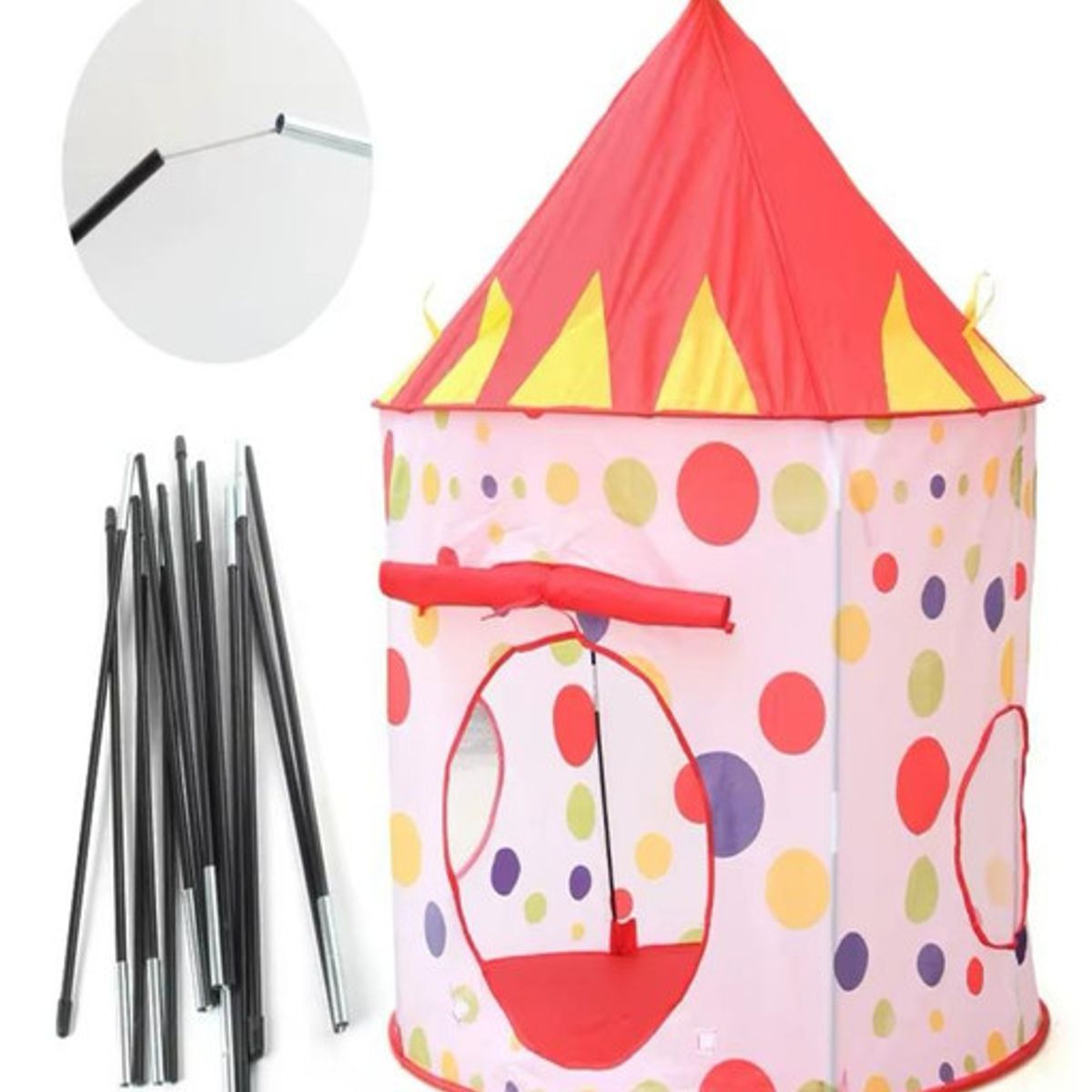 CARPA CIRCO CASTILLO ROJO NIÑO JUEGO INFANTIL, marca GENERICO - Foto 2