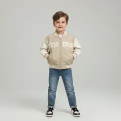 KIBOU - Chaqueta Bomber Niño Ecocuero Italy Infantil